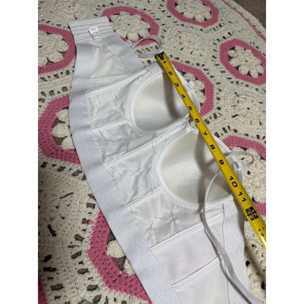 Coquette Pearl Bustier Crop Top | White Satin | Fairycore Cottagecore Boho - Picture 6 of 8